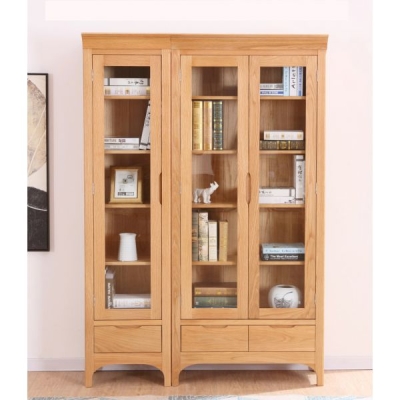 TỦ SÁCH GỖ SỒI TỰ NHIÊN HIỆN ĐẠI TN473